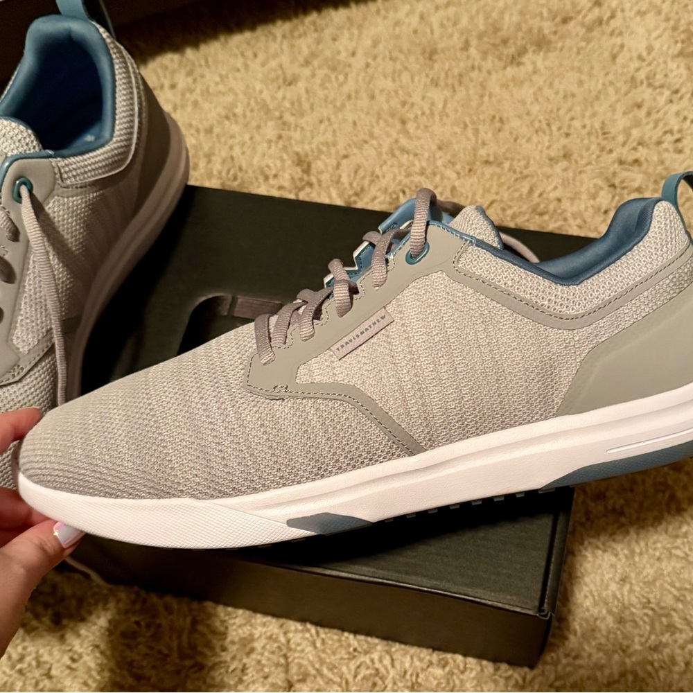 Travis Mathew Gray and Blue Athletic Shoes